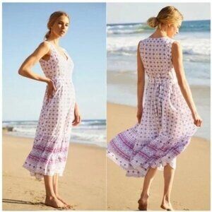 Anthropologie Ro’s Garden Mariana Midi Sleeveless Dress Size L NEW